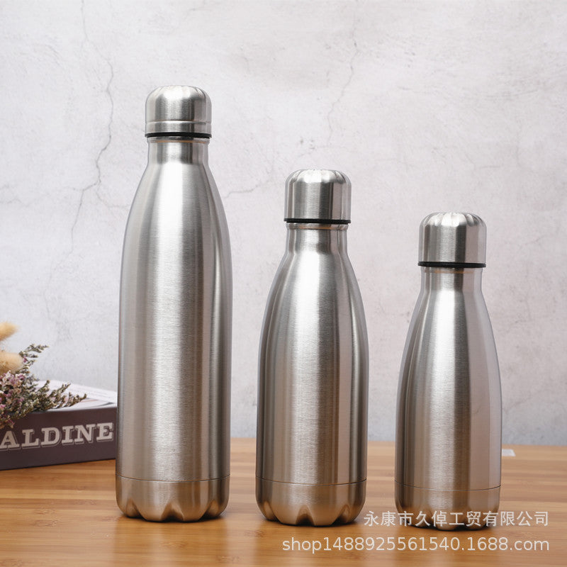 Stainless Steel Coke Bottle Sports Water Cup Stainless Steel Sports Water Bottle Single Layer Coke Bottle