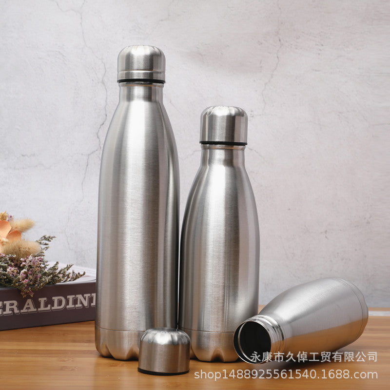 Stainless Steel Coke Bottle Sports Water Cup Stainless Steel Sports Water Bottle Single Layer Coke Bottle
