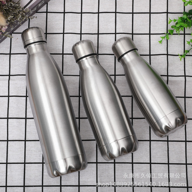 Stainless Steel Coke Bottle Sports Water Cup Stainless Steel Sports Water Bottle Single Layer Coke Bottle