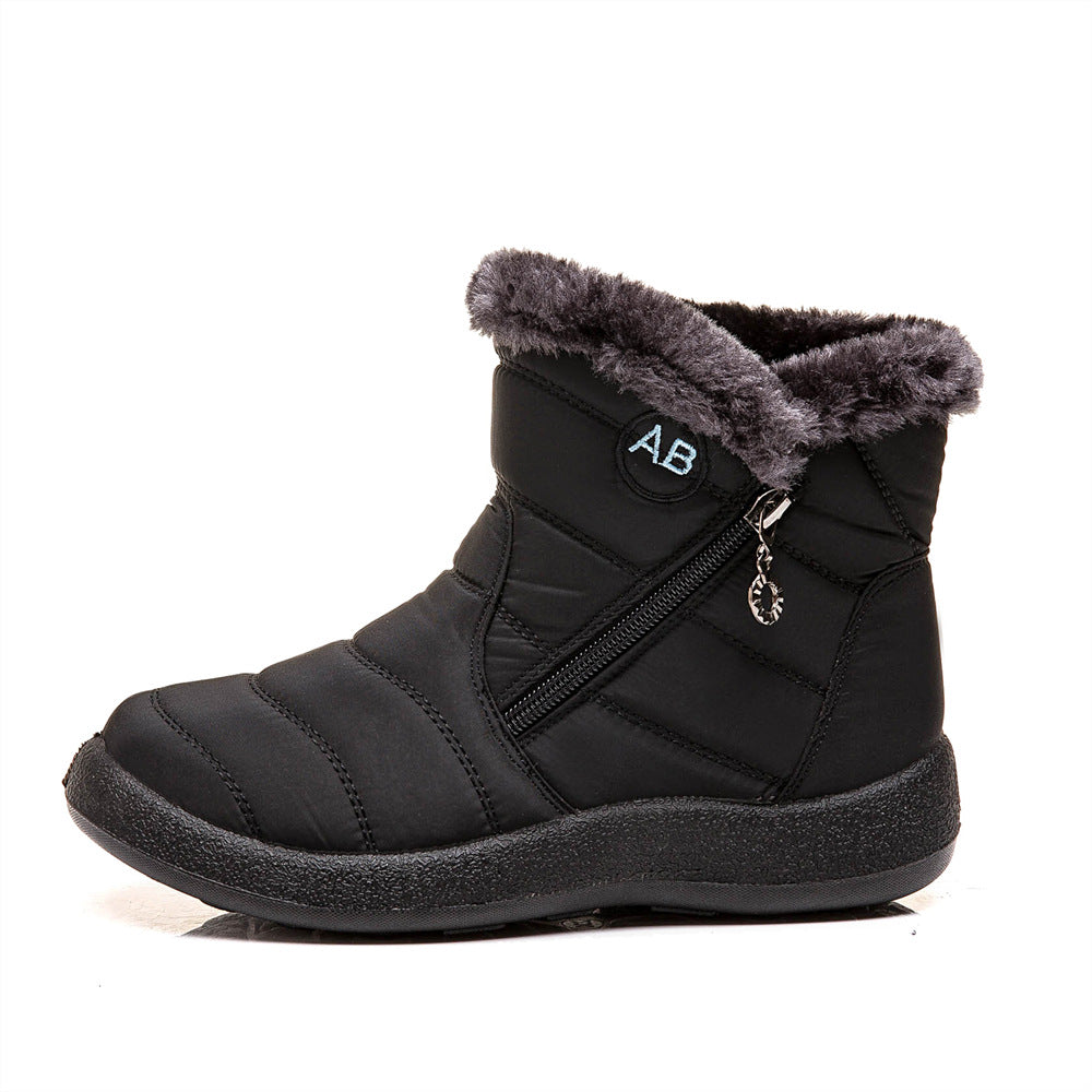Women's Shoes Warm Side Chain Lazy Winter Wenzhou Snow Boots Women's Mother Shoes