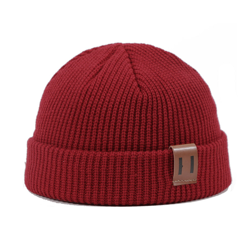 Autumn And Winter Knitted Wool Men's And Women's Beanie Hats AliExpress Amazon Foreign Trade Hot Style Hat Labeling Pullover Hat To Keep Warm