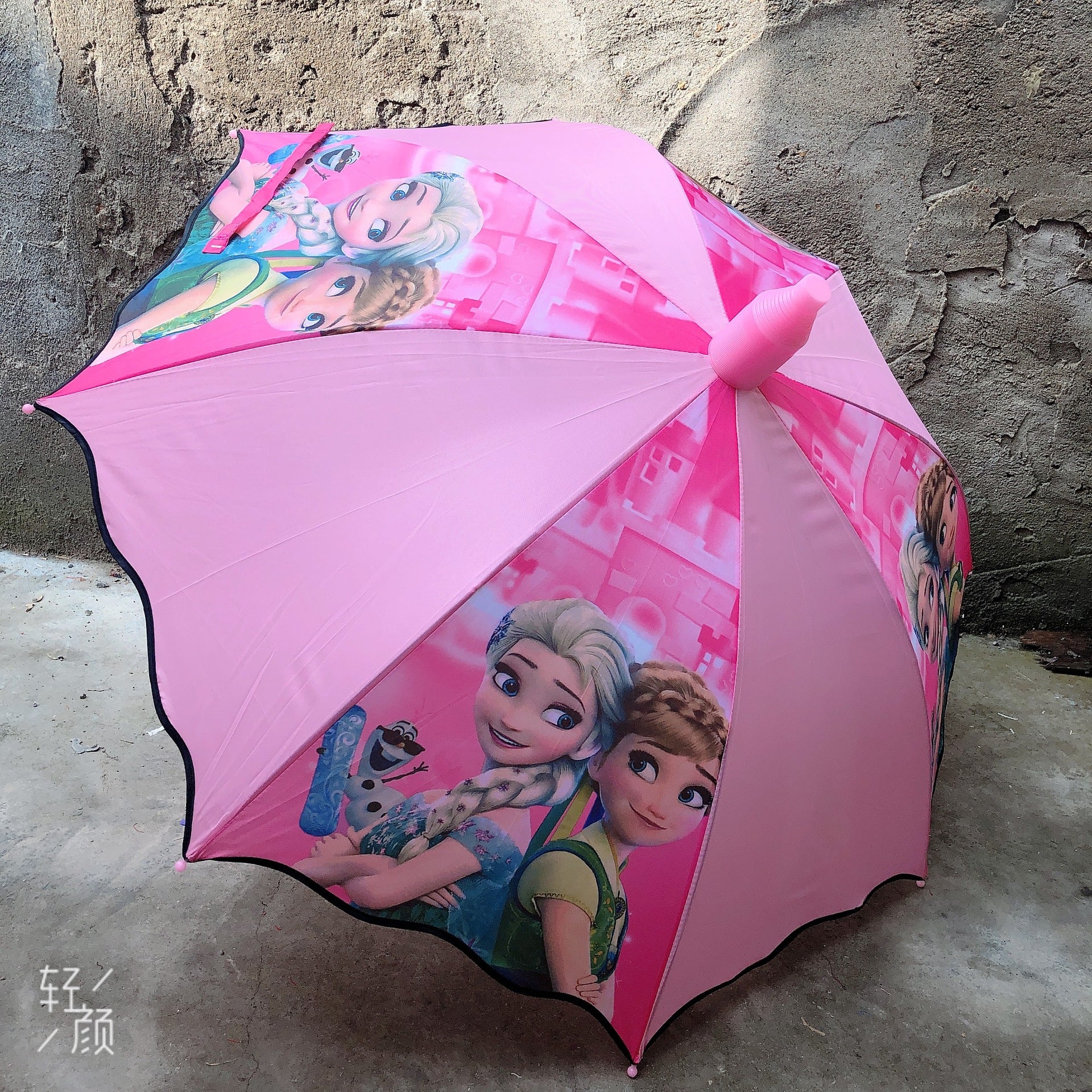 Spot Ice Princess Waterproof Cover Umbrella Rain Cover Cartoon Automatic Children's Umbrella Custom Logo Primary School Umbrella