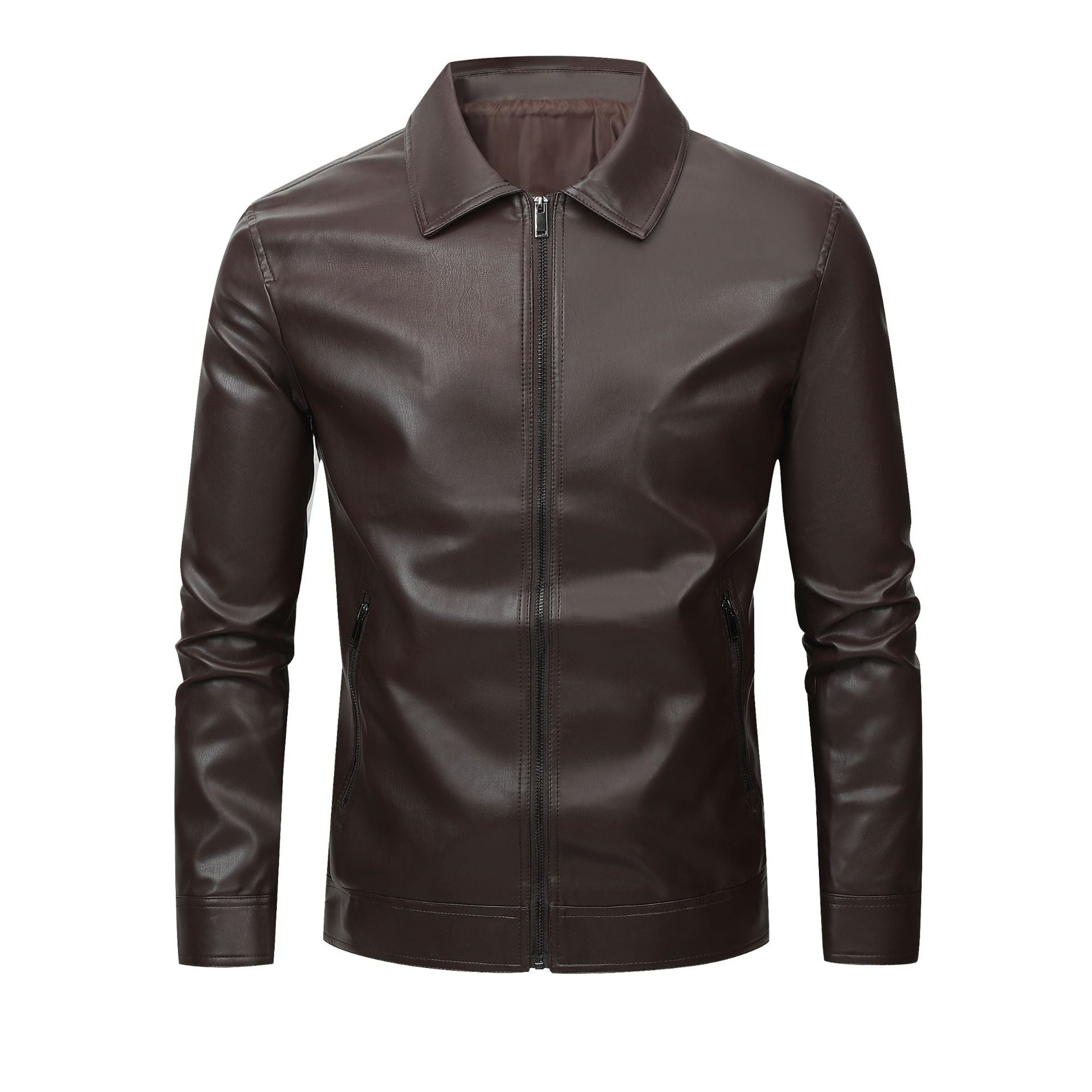 Pu Leather Jacket Men
