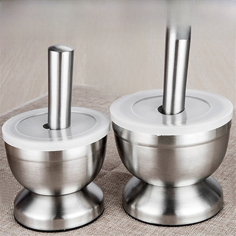 Stainless steel garlic mincer