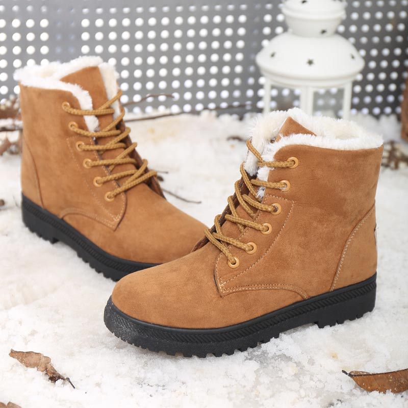 New Women's Snow Boots Wholesale Winter New Women's Winter Shoes Women's Warm Mid-calf Women's Cotton Shoes Boots