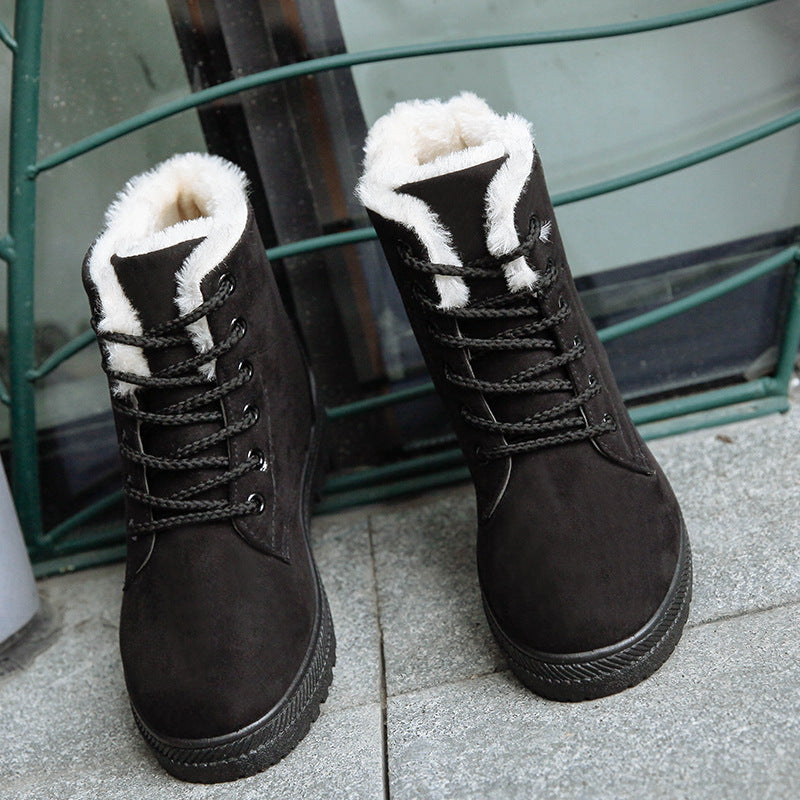 New Women's Snow Boots Wholesale Winter New Women's Winter Shoes Women's Warm Mid-calf Women's Cotton Shoes Boots