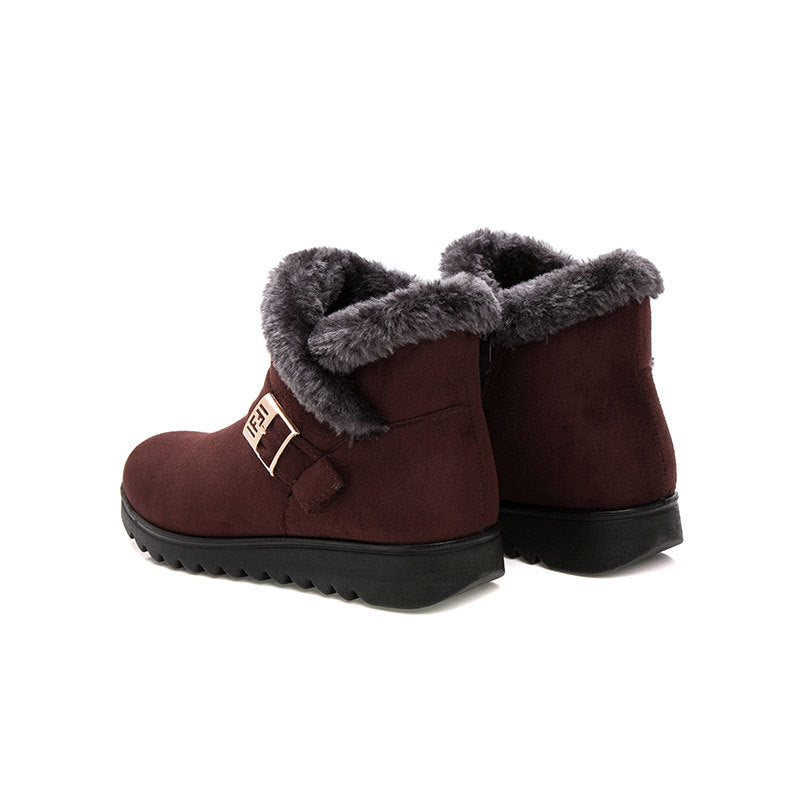 New Old Beijing Cloth Shoes Women's Large Size Warm Cotton Boots Middle-aged And Elderly Snow Boots Female Mother Shoes Cotton Shoes