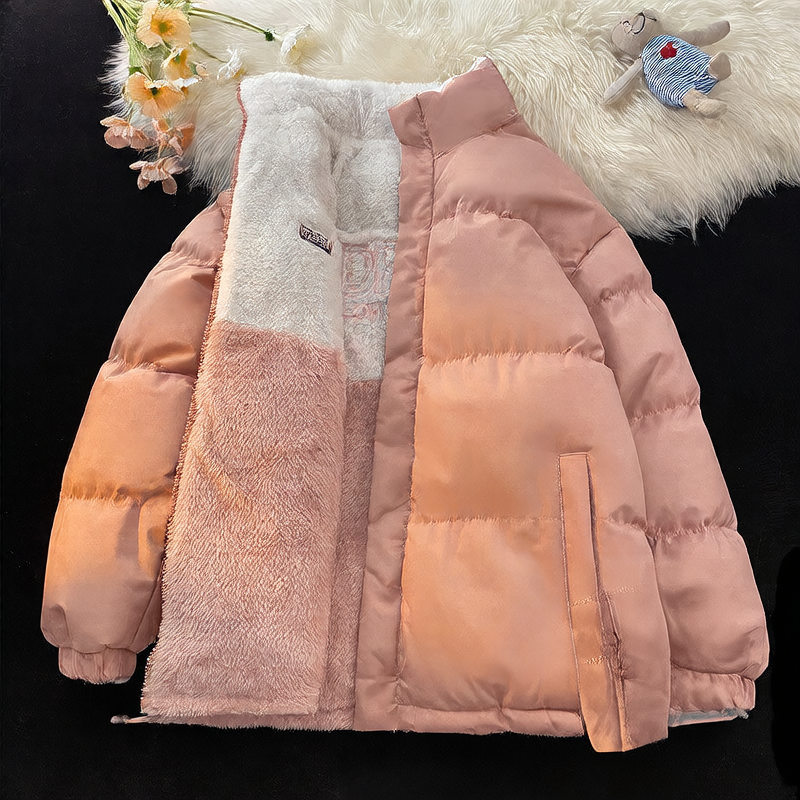 Double-sided shearling cotton coat