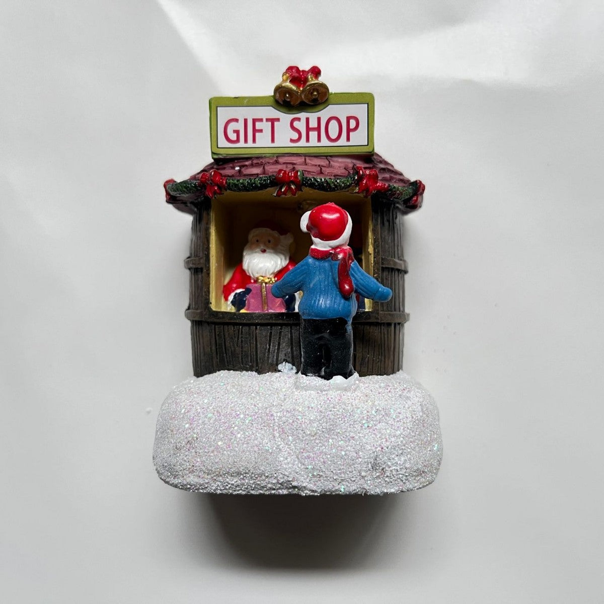 2025 Christmas Resin Mini House Santa Shop Ornament