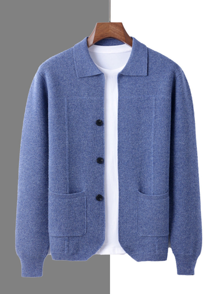 Men's Pure Wool Knit Cardigan