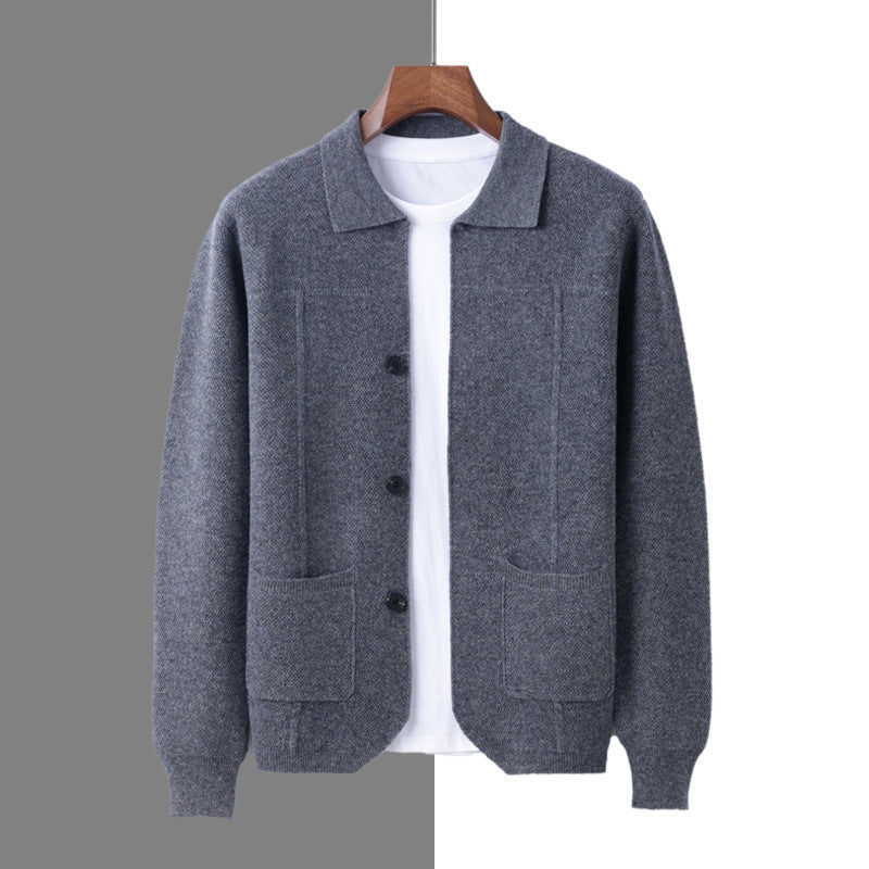Men's Pure Wool Knit Cardigan