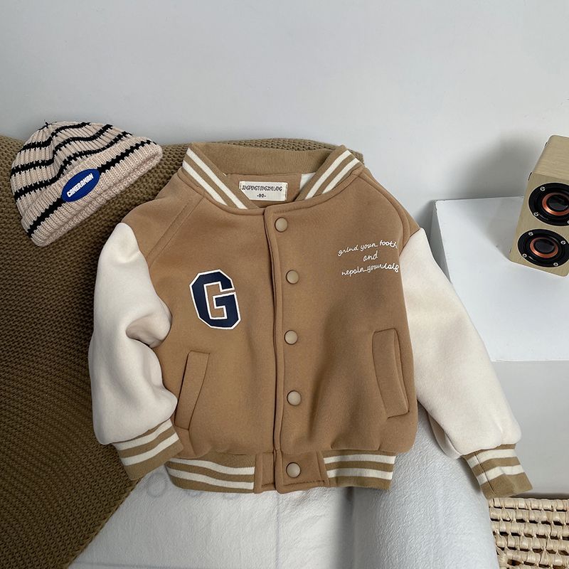 Boys Fleece Baseball Jacket