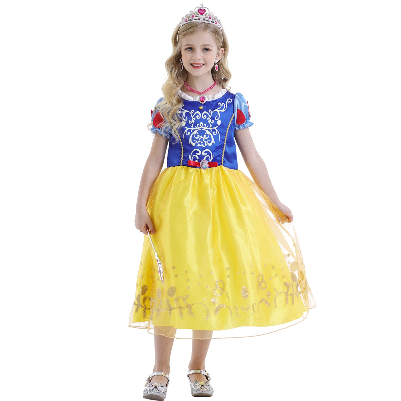 2022 European And American Girls' Dresses, Princess Dresses, Girls' Dresses, Foreign Trade Hot Style Dresses, Snow White Dresses