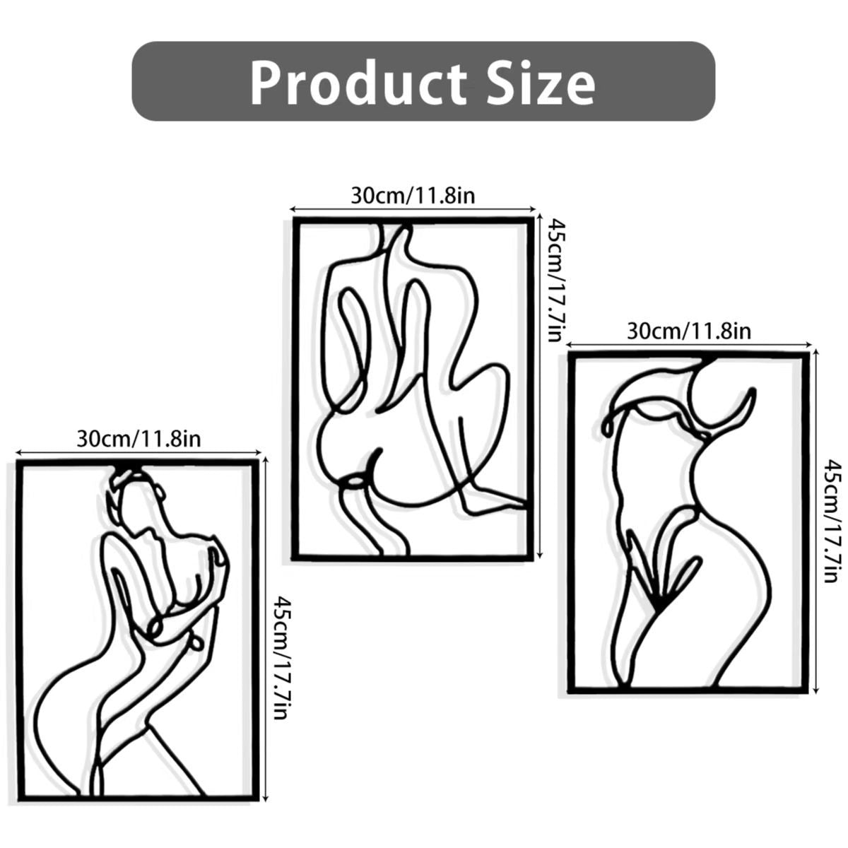 Metal Iron Silhouette Art Wall Hanging Ornaments Home