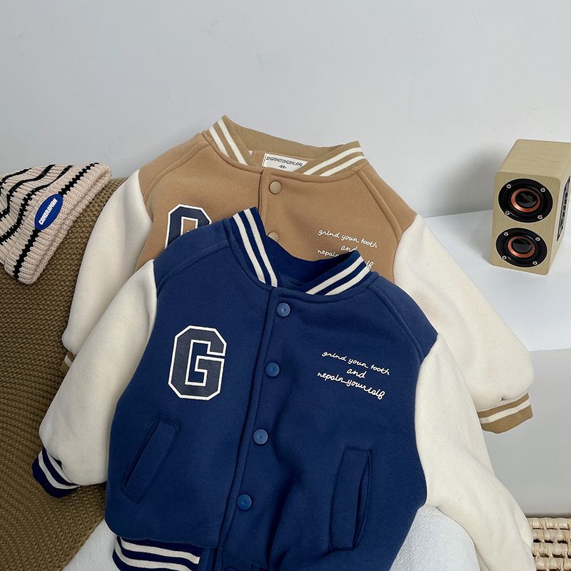 Boys Fleece Baseball Jacket