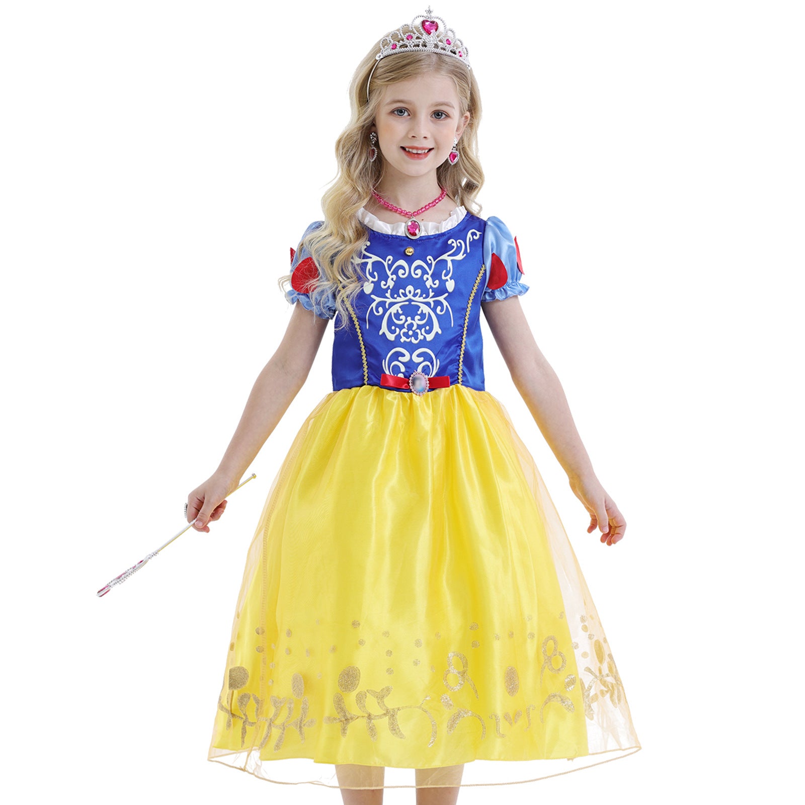 2022 European And American Girls' Dresses, Princess Dresses, Girls' Dresses, Foreign Trade Hot Style Dresses, Snow White Dresses