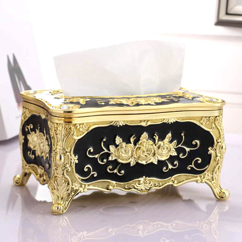 European-Style Luxury Tissue Box Universal Holder For Home Office Decoration