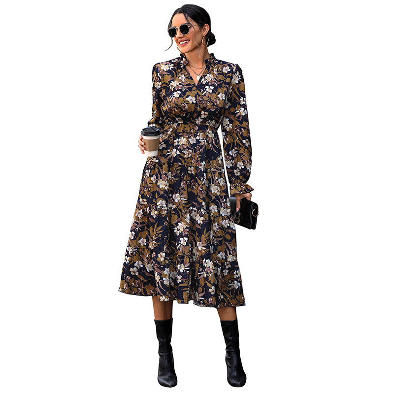New Fashion Women's Clothing European And American Dresses Autumn Women's Design Sense