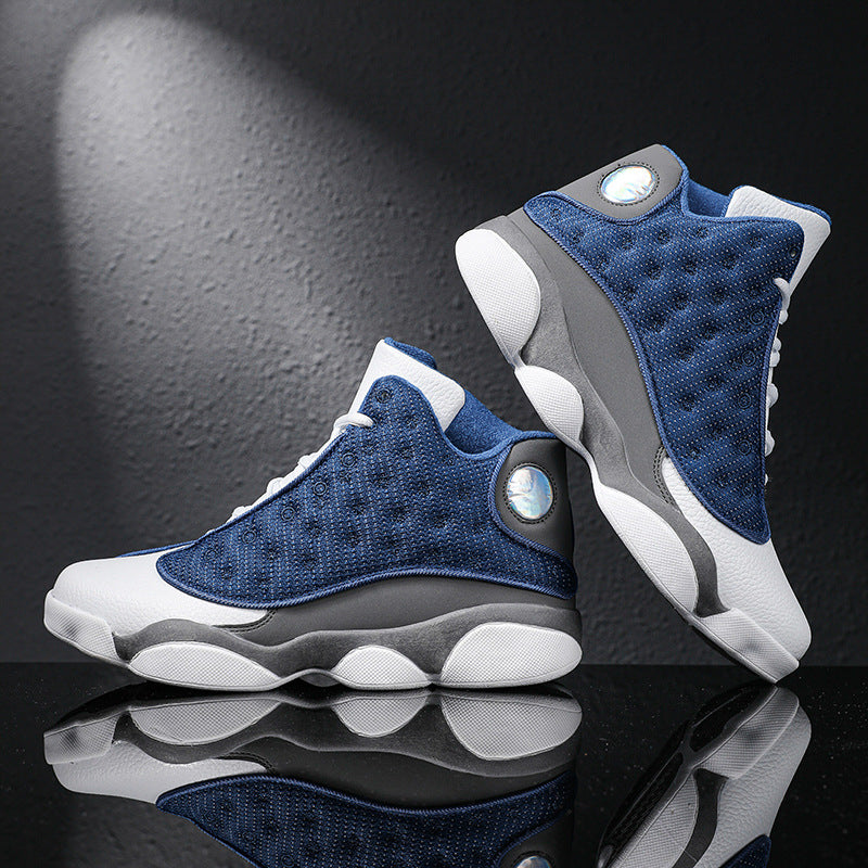 36-47 Yards Cross-border Basketball Sneakers Couples Plus Size Shoes Mid-top Casual Shoes Manufacturers Wholesale Big Kids Shoes