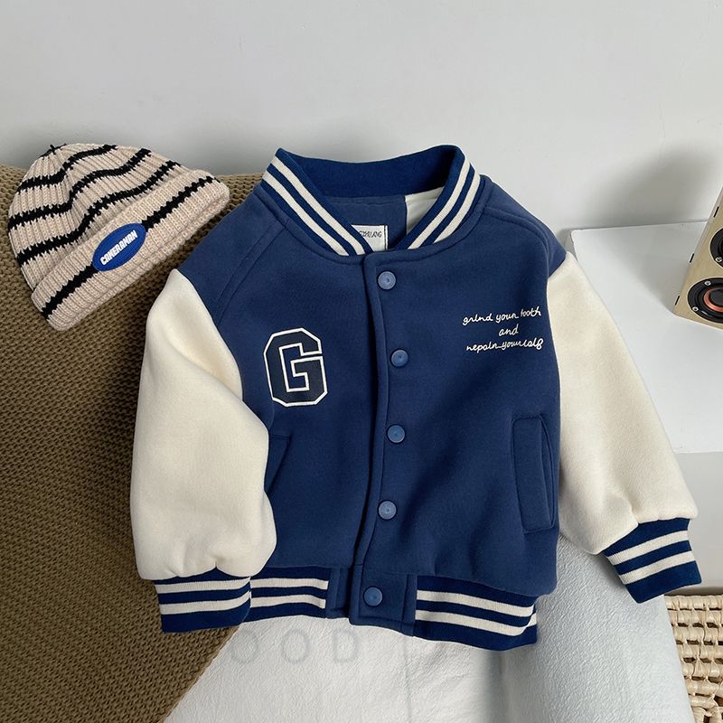 Boys Fleece Baseball Jacket
