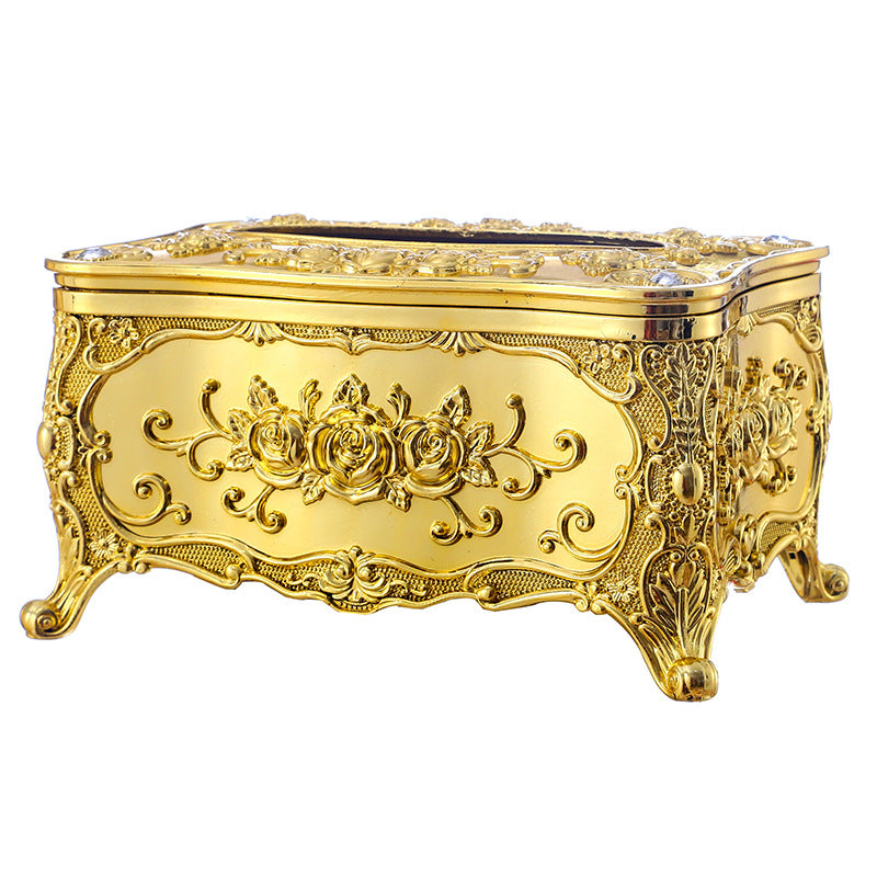 European-Style Luxury Tissue Box Universal Holder For Home Office Decoration