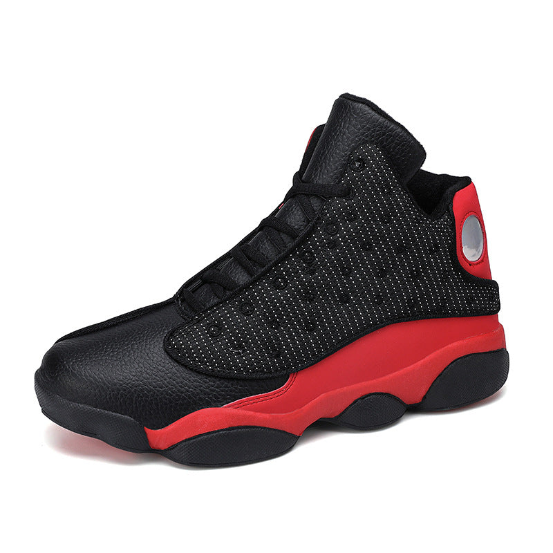 36-47 Yards Cross-border Basketball Sneakers Couples Plus Size Shoes Mid-top Casual Shoes Manufacturers Wholesale Big Kids Shoes