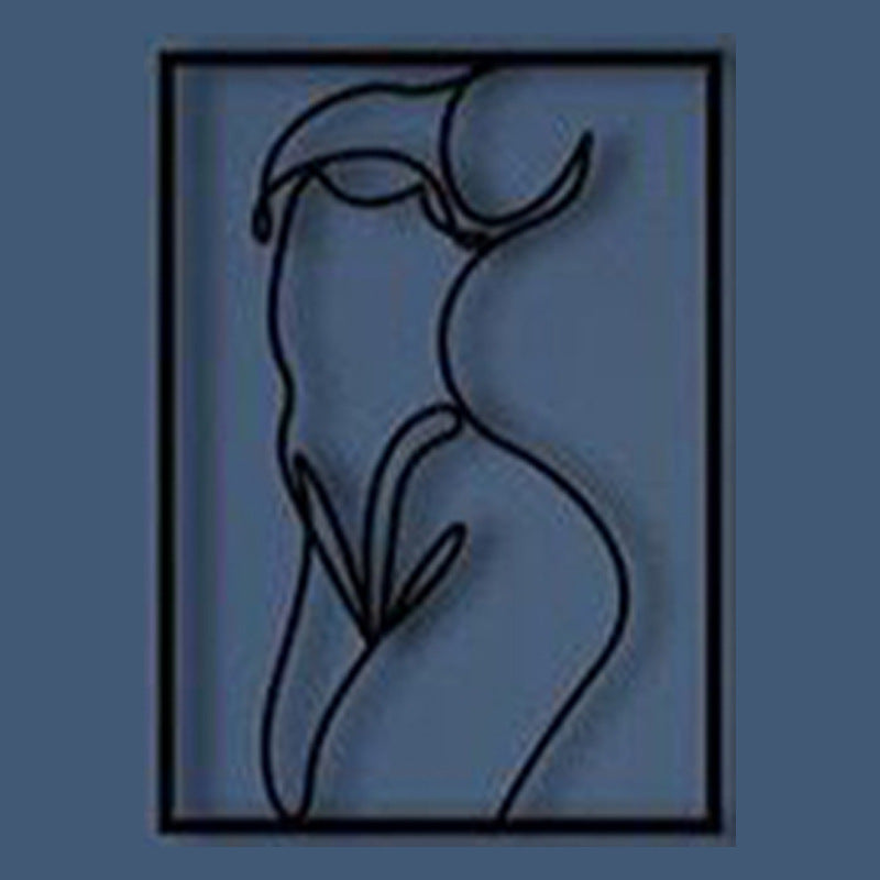 Metal Iron Silhouette Art Wall Hanging Ornaments Home