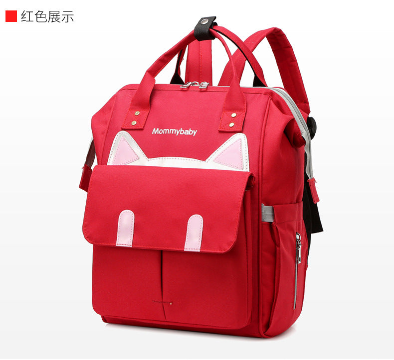 Mommy Mother And Baby Backpack Outing Student Bag New Fashion Portable Shoulder Large Capacity Multi-functional Shoulder