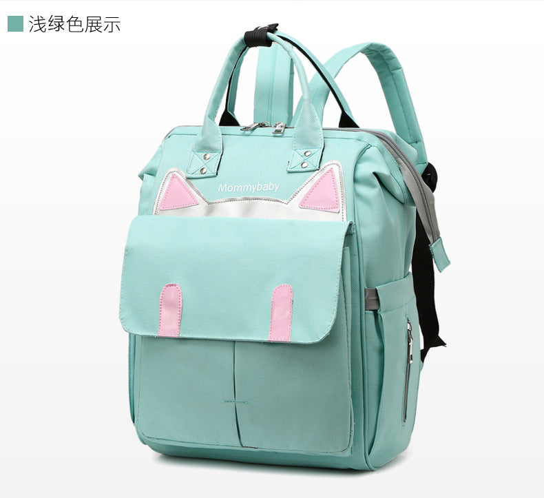 Mommy Mother And Baby Backpack Outing Student Bag New Fashion Portable Shoulder Large Capacity Multi-functional Shoulder