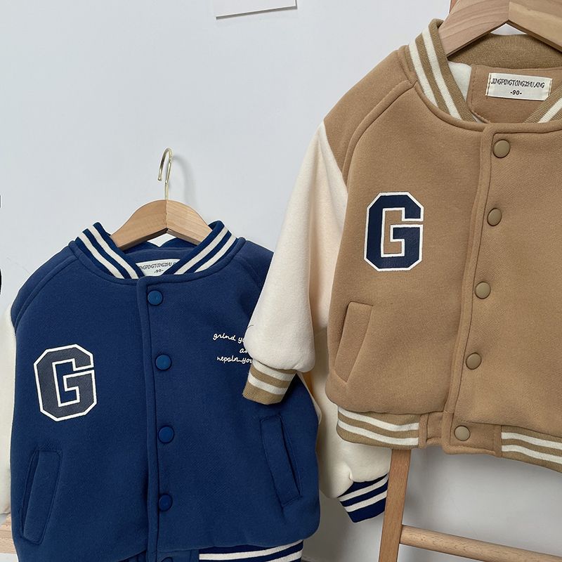 Boys Fleece Baseball Jacket