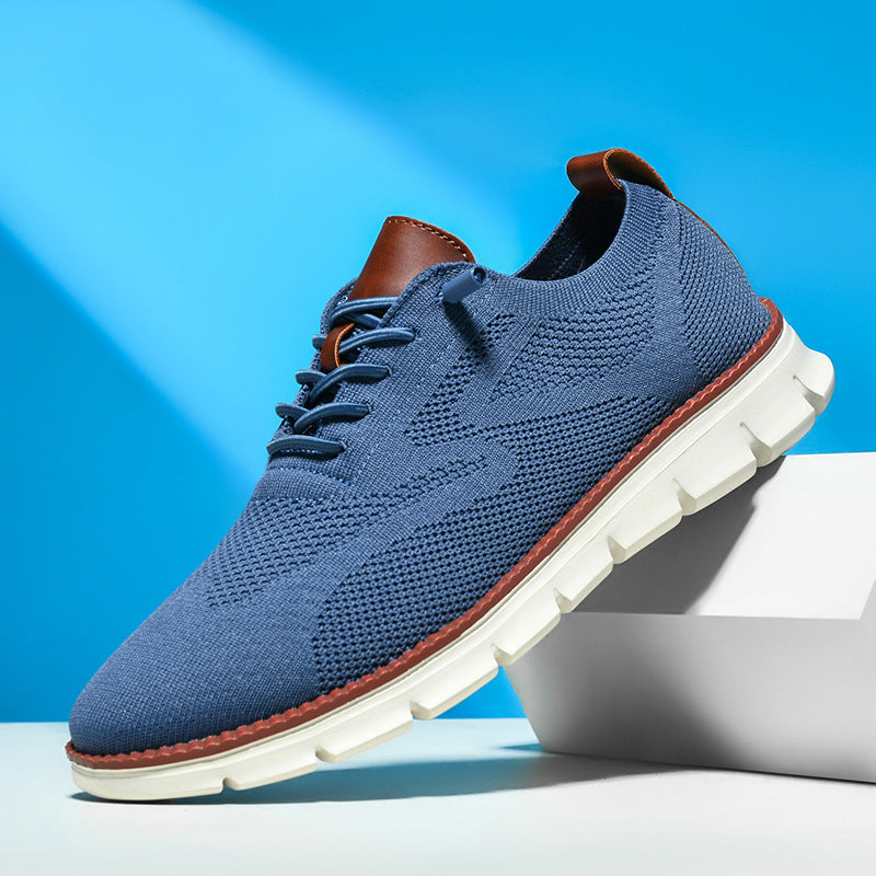 Men's Shoes Summer Breathable Sports Shoes Fly Mesh Shoes Men's Cross-border Large Size 48 Size Running Shoes