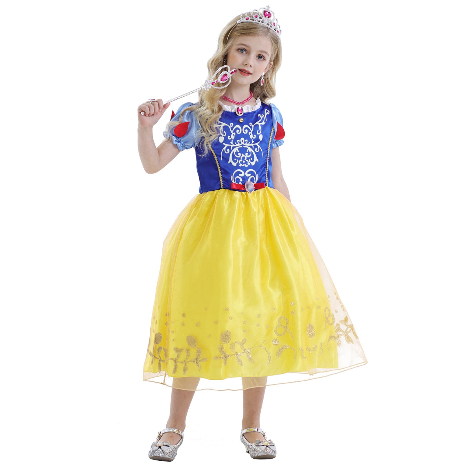 2022 European And American Girls' Dresses, Princess Dresses, Girls' Dresses, Foreign Trade Hot Style Dresses, Snow White Dresses