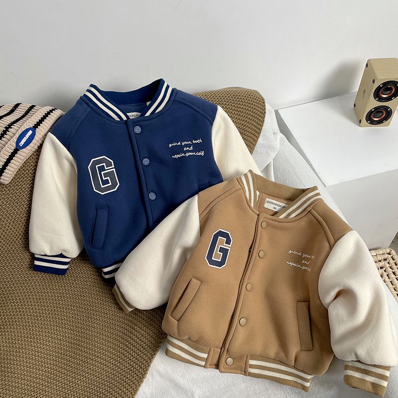 Boys Fleece Baseball Jacket