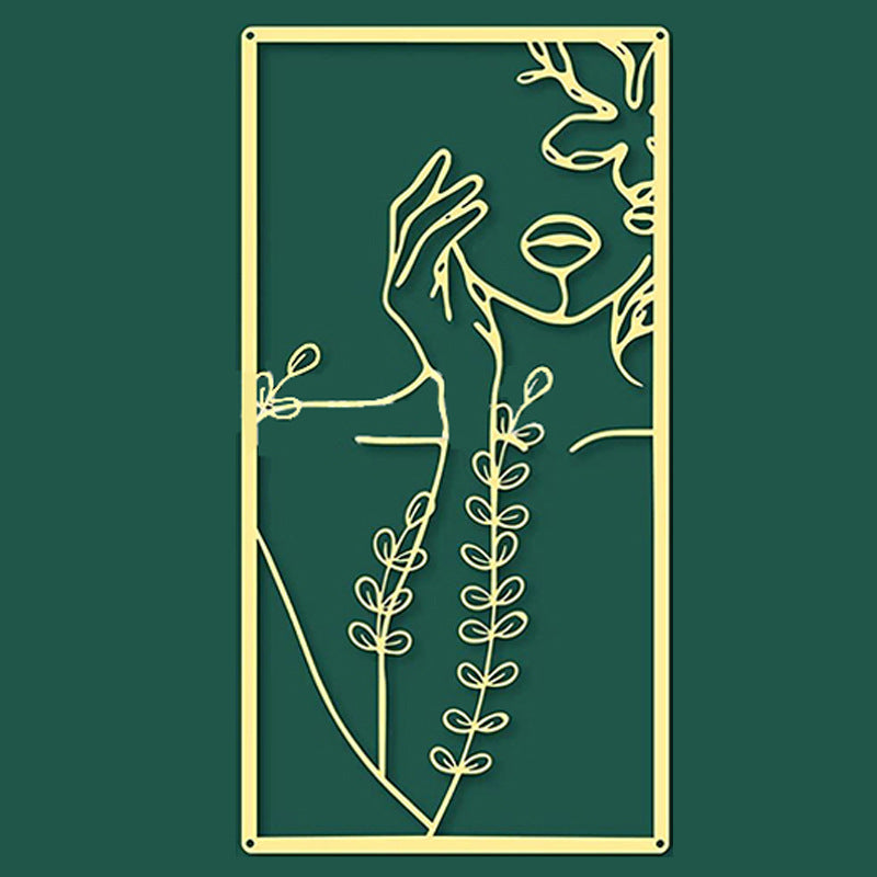 Metal Iron Silhouette Art Wall Hanging Ornaments Home