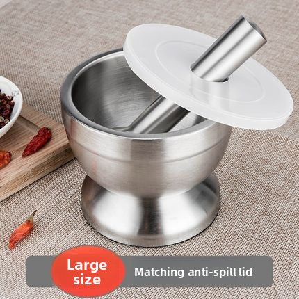 Stainless steel garlic mincer