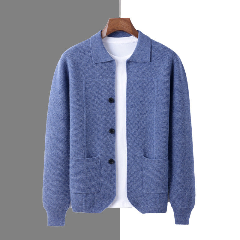 Men's Pure Wool Knit Cardigan