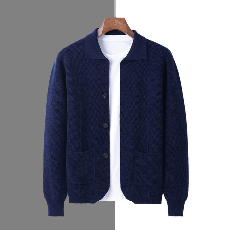 Men's Pure Wool Knit Cardigan