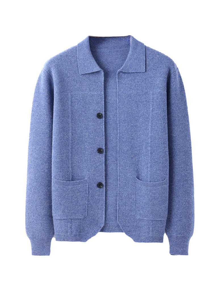 Men's Pure Wool Knit Cardigan