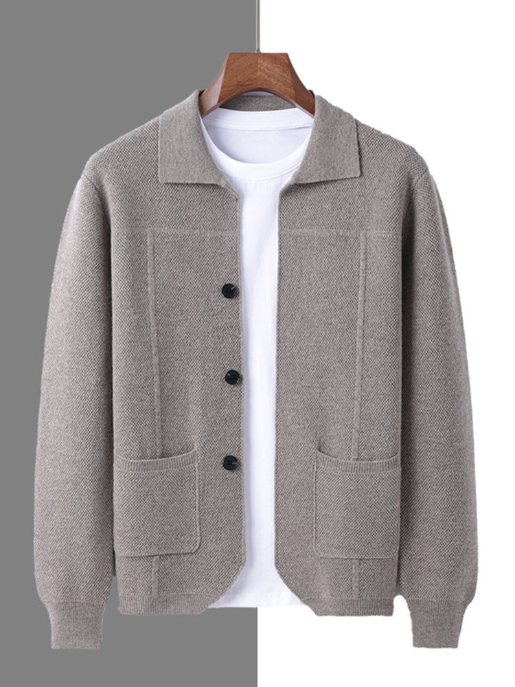 Men's Pure Wool Knit Cardigan