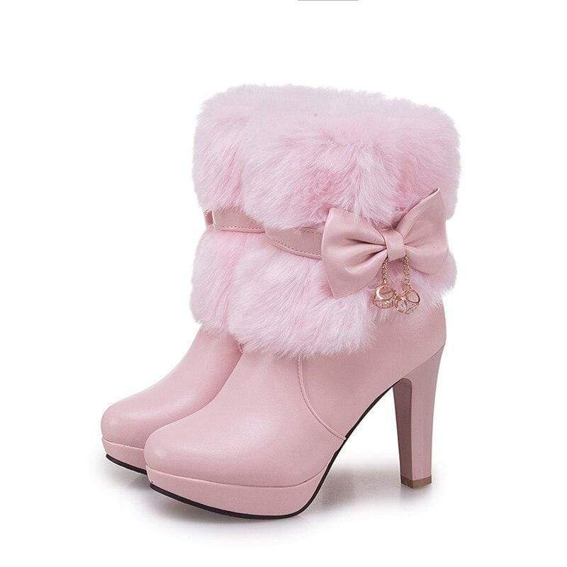 Sweet princess high heel women&amp;amp;#039;s shoes autumn and winter boots